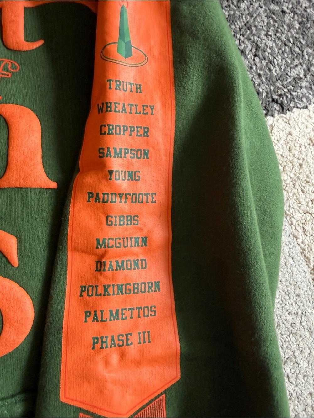 Dungeon Forward FAMU Green/Black Small Hoodie “The Highest of Seven Hills' - Picture 3 of 9
